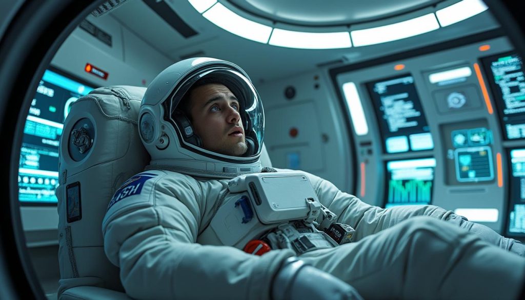 un astronaute de la nasa perd l’usage de la parole en mission, obligeant son rapatriement urgent face à un mal mystérieux et inexpliqué.